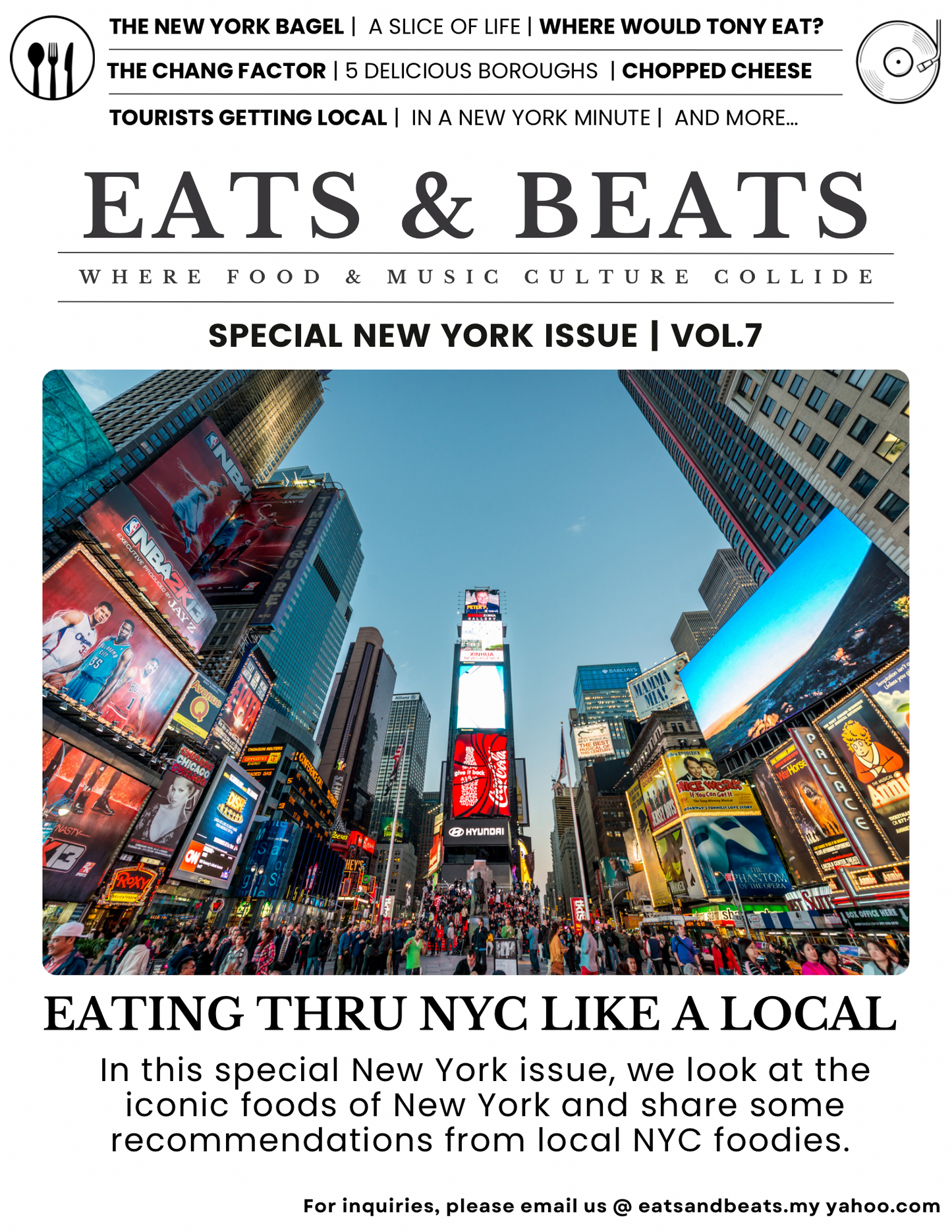 Eats & Beats Special New York Issue